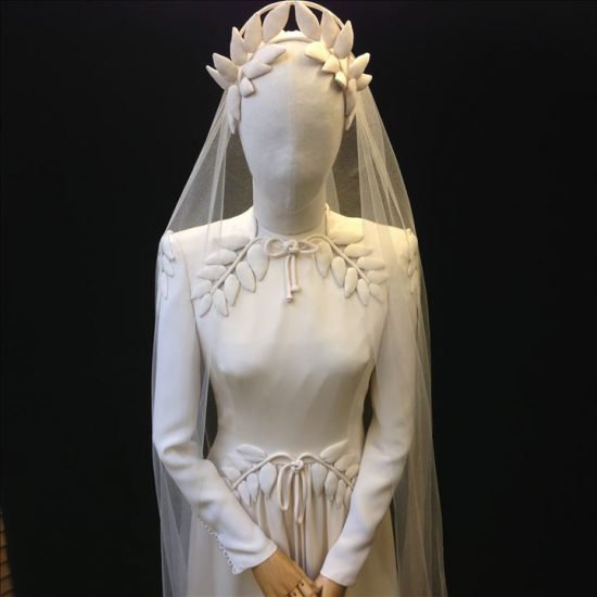 Thomas von Nordheim – Wedding dress in cream triple silk crepe