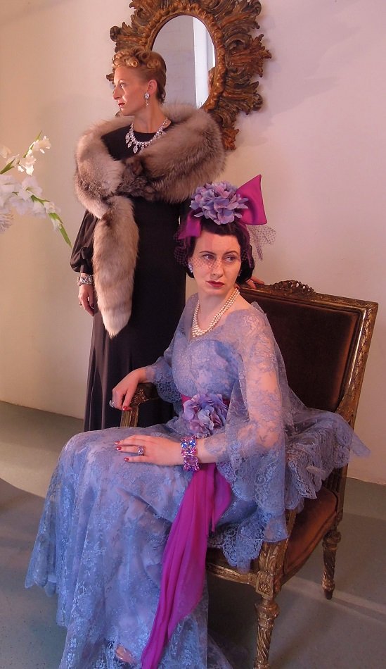 Thomas von Nordheim – Evening dresses in silk georgette and metallic lace